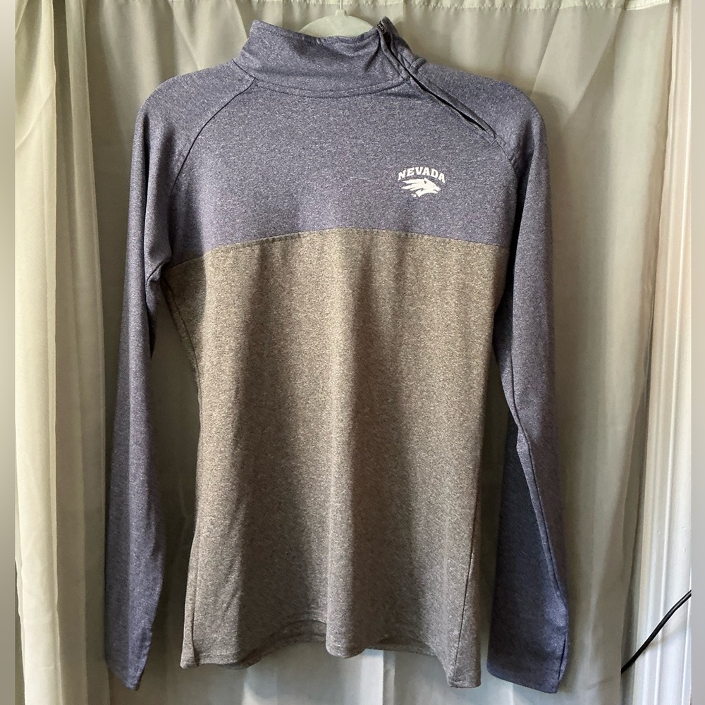 University of nevada Reno Rivalry Threads Turtleneck Sweater Gray blue size s
